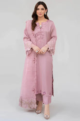 KP742-SUMMER Lawn Unstitched 3 Piece Embroidered Dress with Embroidered Organza Duppatta